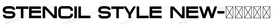 Stencil Style New字体转换